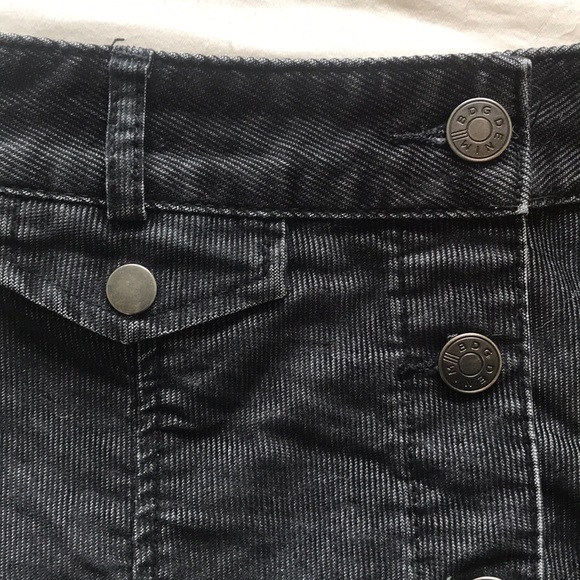 VINTAGE BDG BLACK DENIM SKIRT - Picture 2 of 3